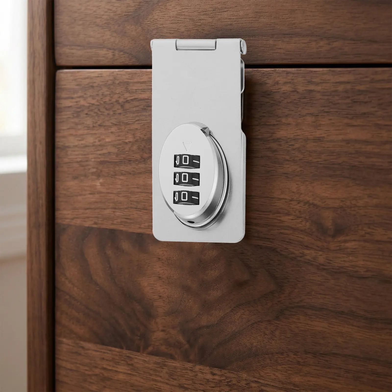 2Pcs Safety Cabinet Locks Keyless Combination Hasp Latch No Drill Installation Sliding Door Password Lock for Kitchen Drawer