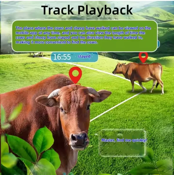 2025 Newest Intelligent GPS Smart Tracker Locator For Cattle And Sheep Electronic Fence Waterproof IP67 Anti-Freezing GPS Track