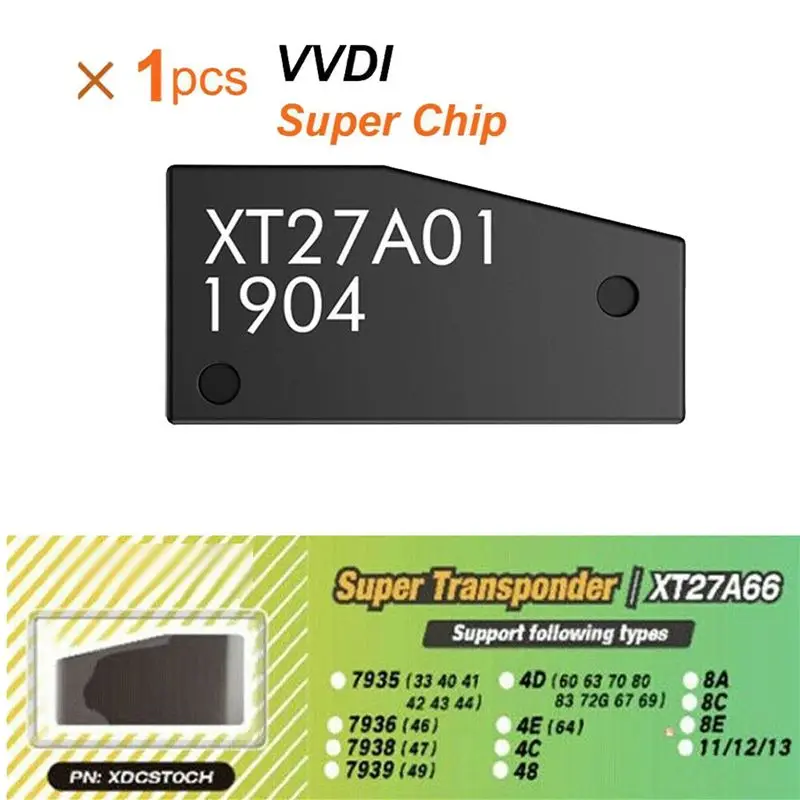 AB56-3Pcs VVDI Super Chip XT27A01 XT27A66 Transponder For ID46/40/43/4D/8C/8A/T3/47 For VVDI2 VVDI Mini Key Tool