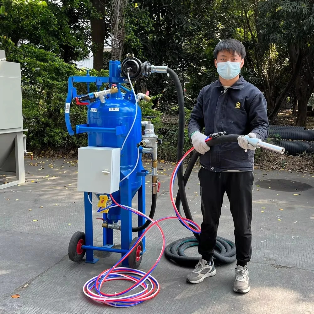 YAO Dustless Blaster Wet Sandblasting Machine for Cleaning Sandblasting Equipment Shots Sand Sandblaster with Compressor  for Sa