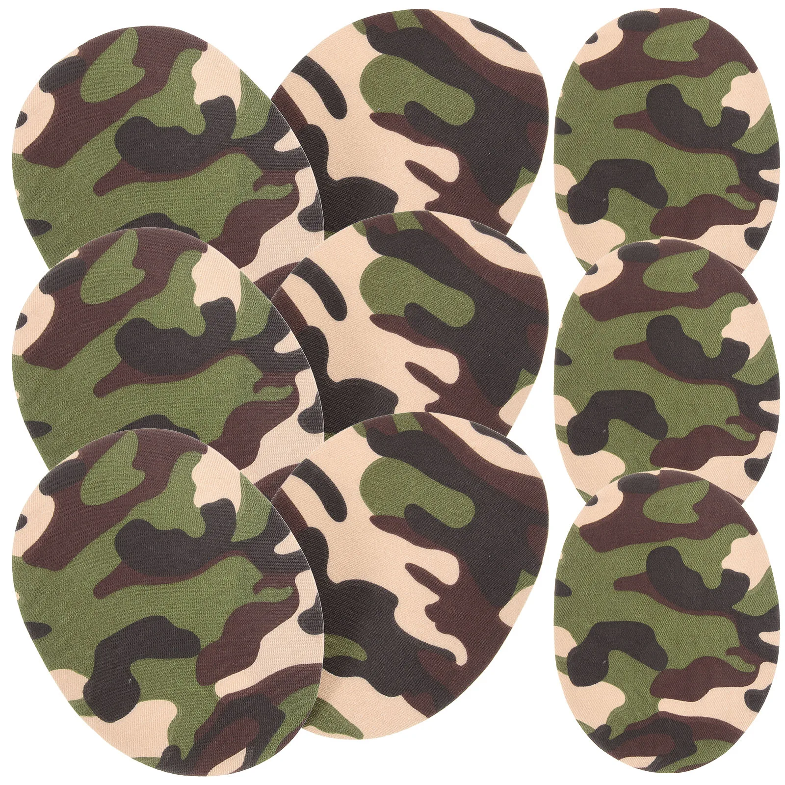 

10Pcs Iron on Cloth Patch for Clothing Repair Camouflage Design Anti-Wear DIY Applique Patches for Jackets Jeans Hats Socks