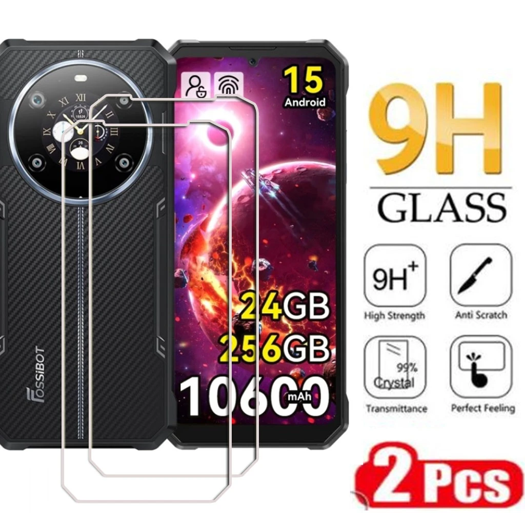 2 uds 9H HD vidrio templado para FOSSiBOT F109 F 109 6,75 "2024 FOSSiBOTF109 F109S F109 película protectora de pantalla