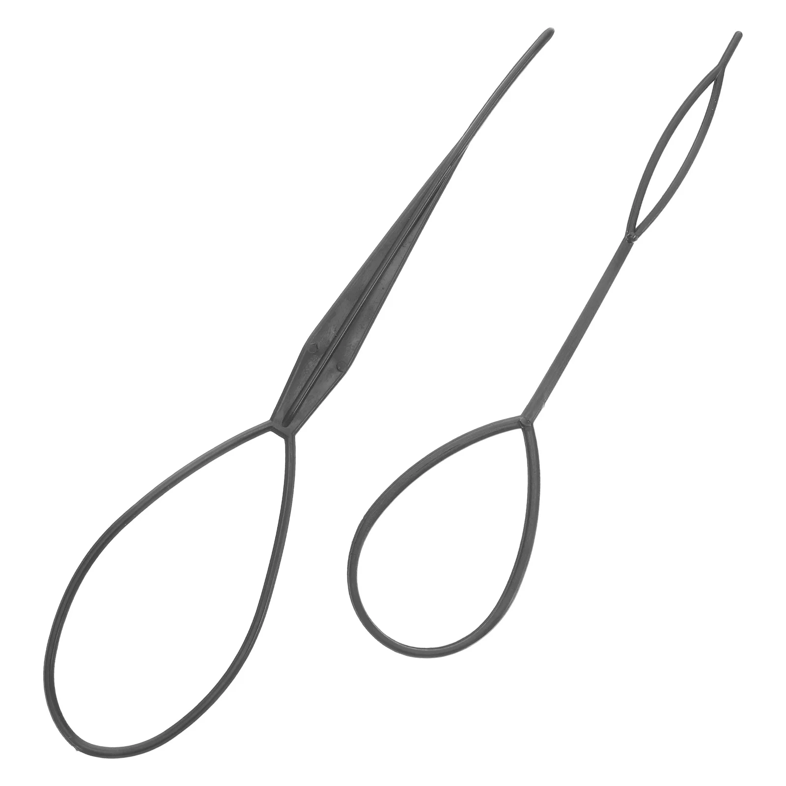 

2Pcs Crochet Braids Pull Hair Needle Plastic Black Elastic Hairstyle Maker Tool Hairdressing Accessories Party Braids Hairstyles
