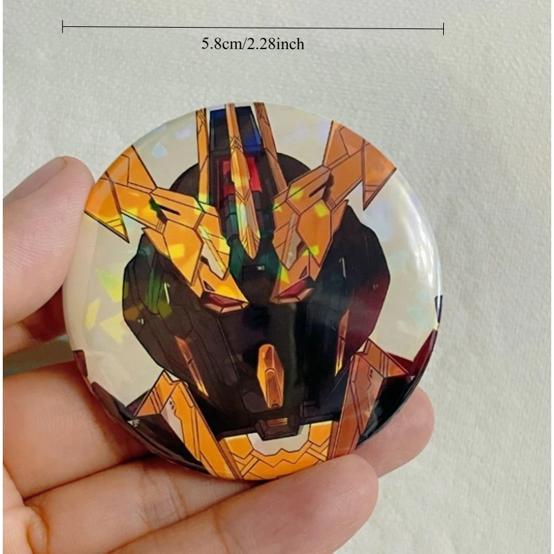 Broche Original de dibujos animados de Anime japonés Gundam, figuras de acción de Anime, insignia de dibujos animados, funda para ropa, accesorios de decoración, regalos para niños