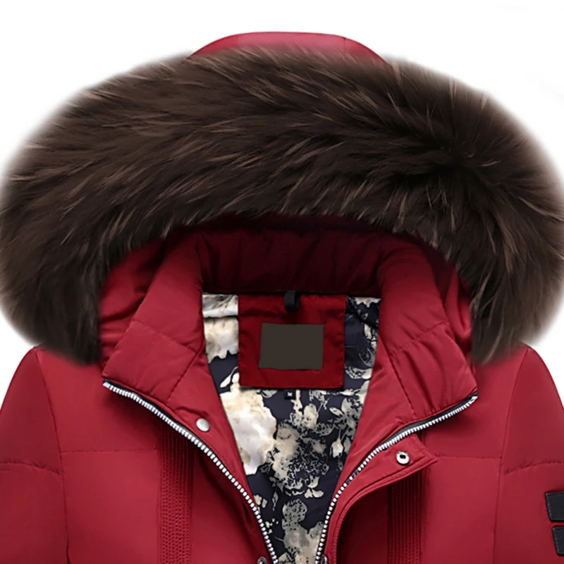 New brand down jacket 90%white duck down jacket coat winter warm coat casual men\'s down jacket natural fur collar hooded coat