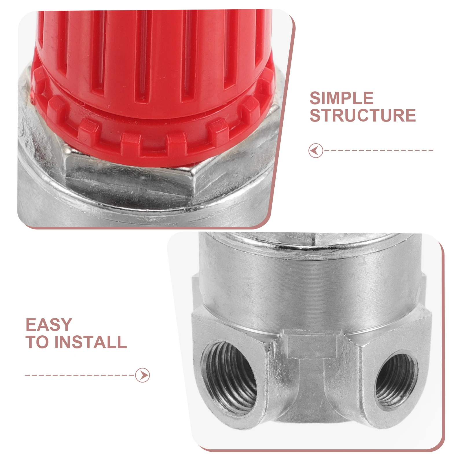 Sturdy Pressure Regulator Replacement Part For Air Compressors High Efficiency Wide Range Durable Material Industrial Use Air