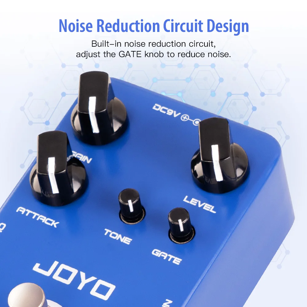 JOYO JF-23 ARGOS Overdrive Guitar Pedal Built-in Noise Gate with Multi-mode 6 Natural and Flexible Overdrive Tones view 6