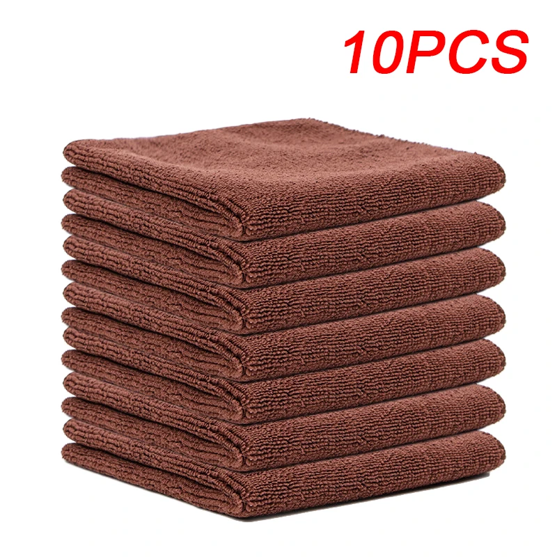5/10 Uds toalla de cocina paño de limpieza de fibra ultrafina paño absorbente suave y quitamanchas paño de limpieza de coche trapos de cocina