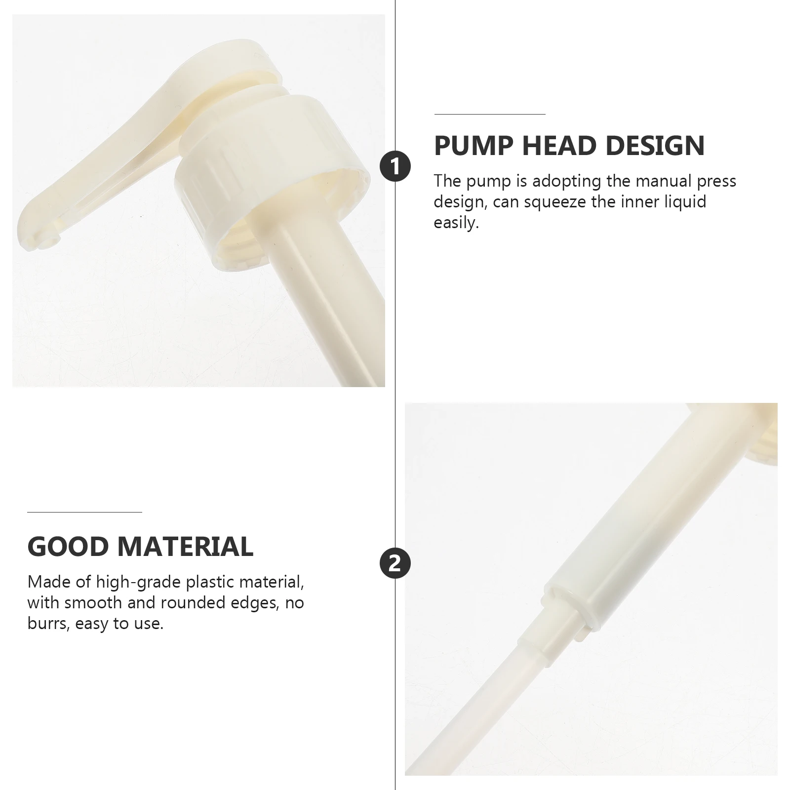

3Pcs Plastic Universal Dispensing Pump for Lotion Shampoo Conditioner Gallon Bottle Replacement Pump Dispenser