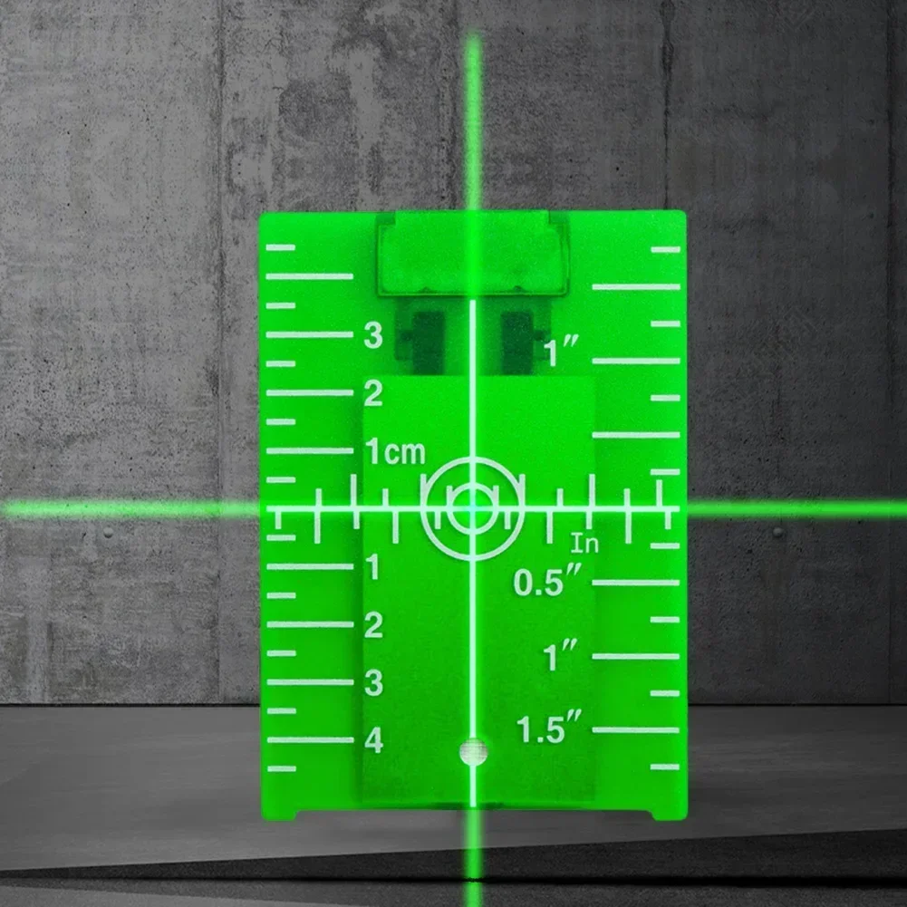 Red/green Beam Board Vertical/horizontal Target Leveling Inch/cm Line Laser Power Card Laser Magnetic Plate For Tool