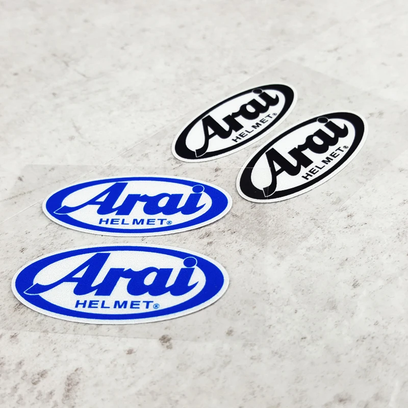 2pcs/lot S266 Motorcycle Helmet Lens Stickers and Decals for Japan ARAl RX7X RR5 Motorbike Waterproof Reflective Warning Mark