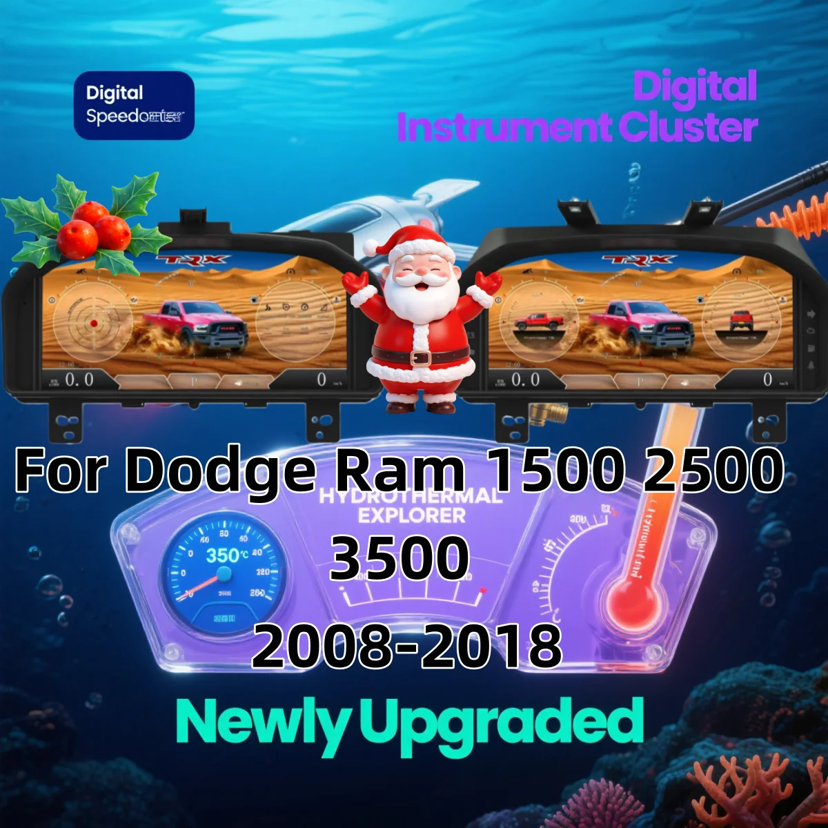 

Latest For Dodge Ram 1500 2500 3500 2008-2018 Instrument Car Digital Gauge Cluster Virtual Cockpit LCD Panel Dashboard