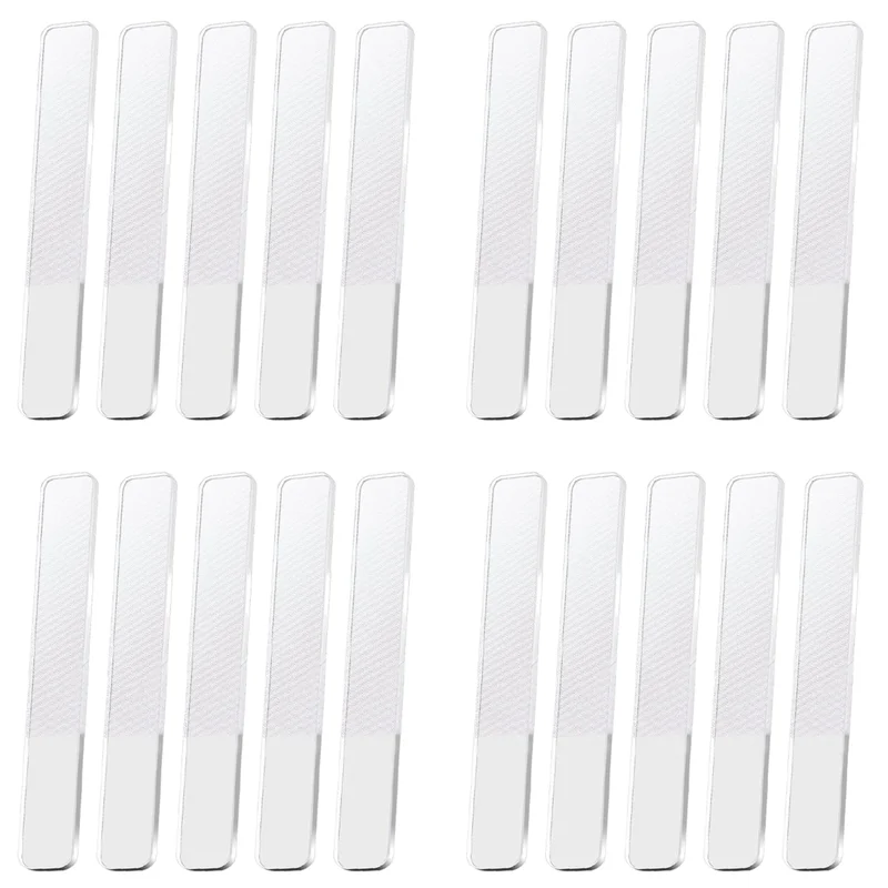 

AA47 20X Glass Nail Shiner - Nano Glass Nail Files Crystal Nail Buffer Shine Polisher For Natural Fingernails Toenails