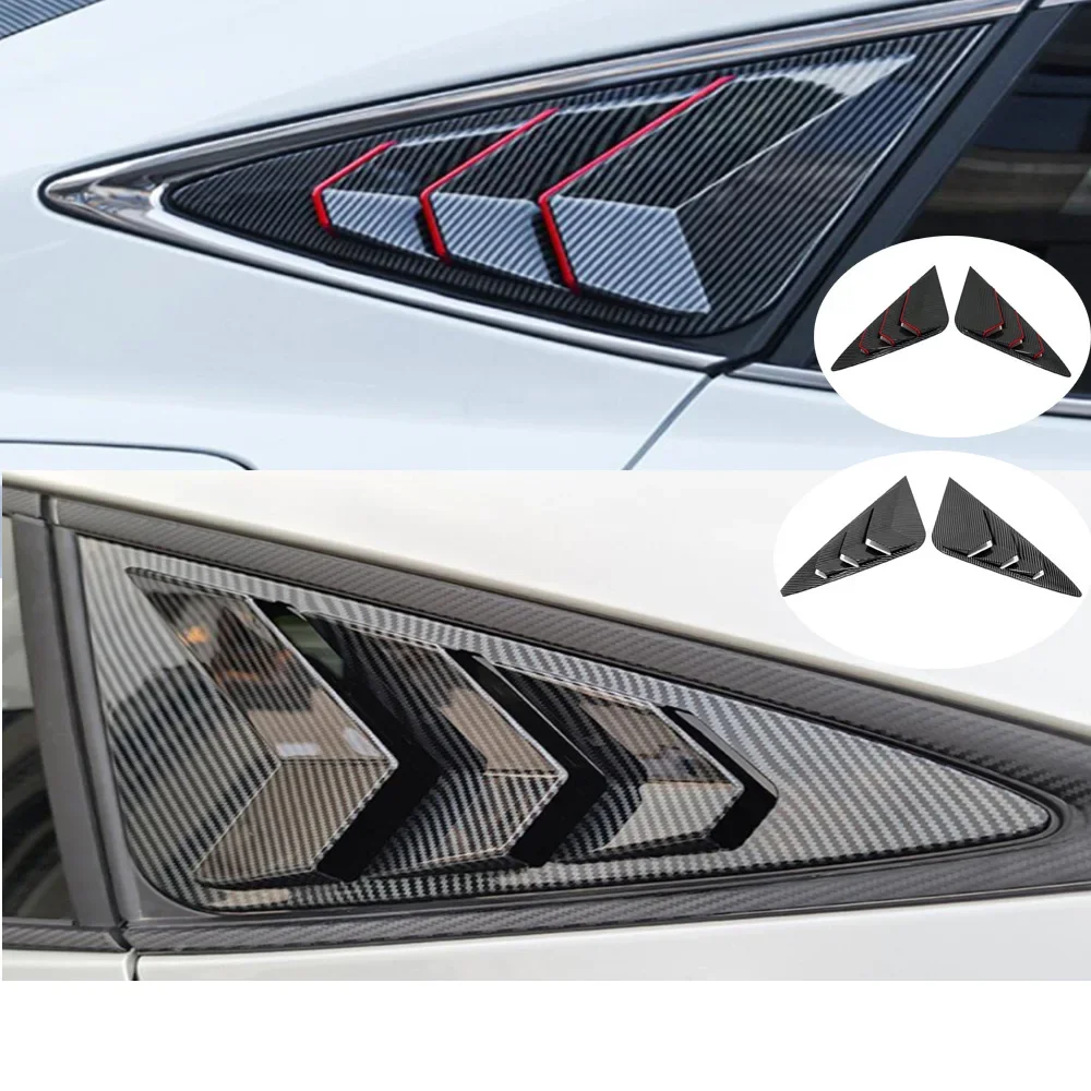 For Toyota Harrier Venza XU80 2021 2022 Plastic Rear Window Louvers Shutter Spoiler Cover Trim Car Exterior Auto Accessories