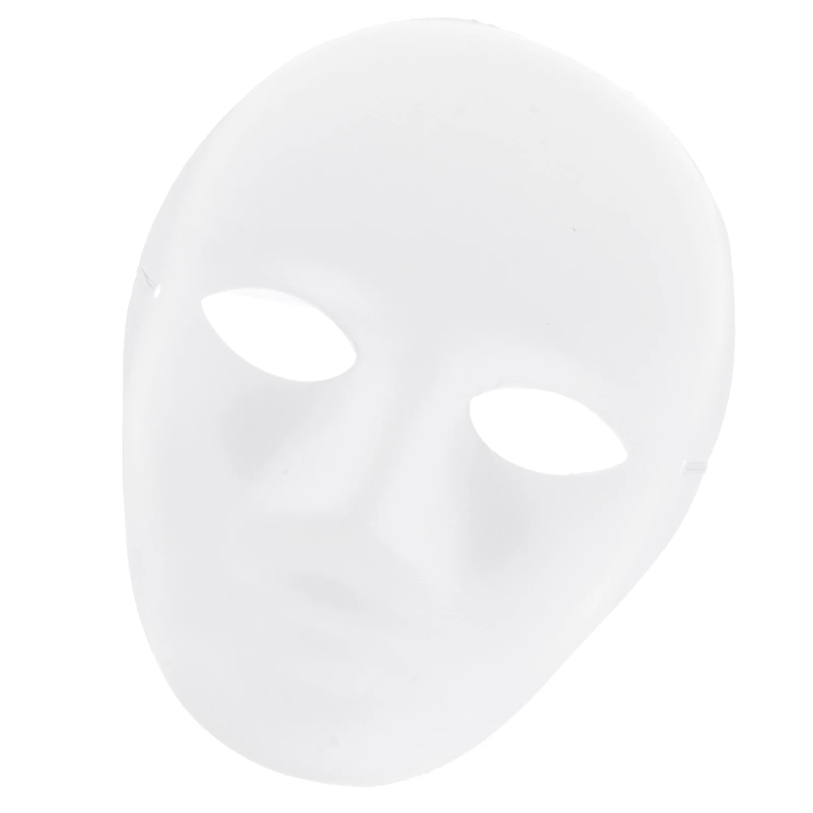 

6 Pcs DIY Male Face Mask Masquerade Props Masks Bulk Paintable Halloween Clown Blank For Adults