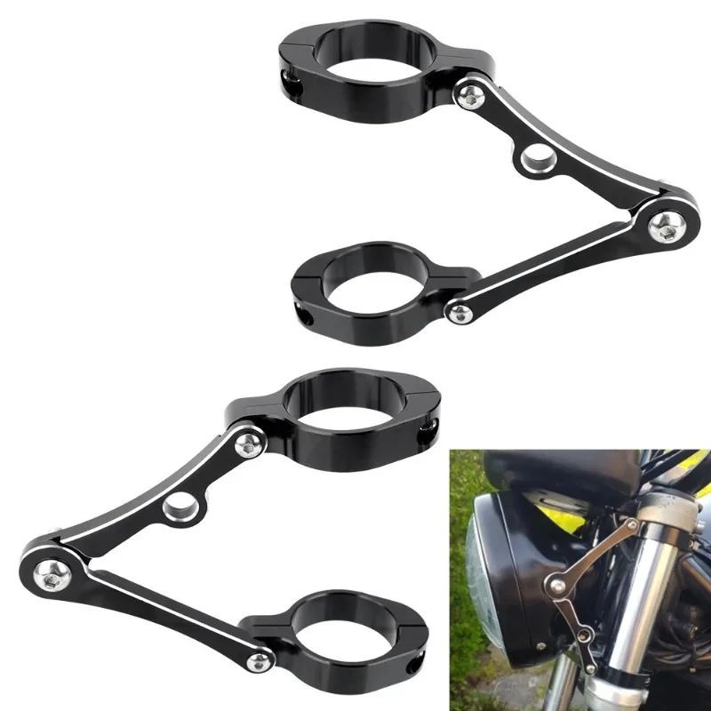 

2PCS Universal Motorcycle Accessories Spotlight Holder CNC Fork Tube Mount Clamp 39mm-41mm Headlight Bracket