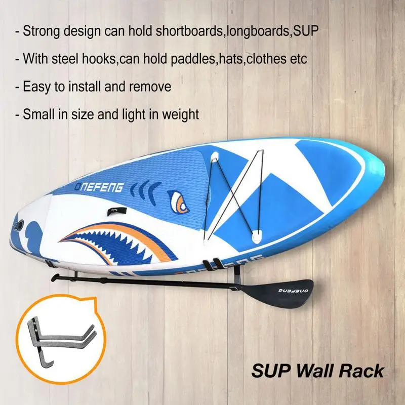 1 pair Wall Mounted Surfboard Rack Snowboard Rack Hanger Wall Mounted Storage rack For skateboard Snowboard surfboard