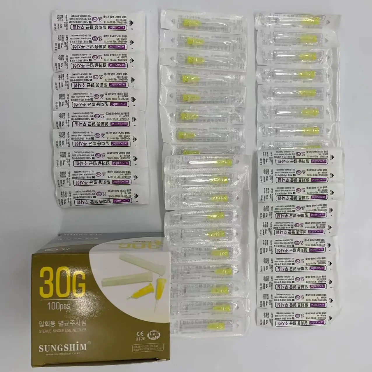 

100pcs small needle 32G 34G1.5/2.5 disposable 30G medical micro-plastic injection cosmetic sterile needle surgical tool