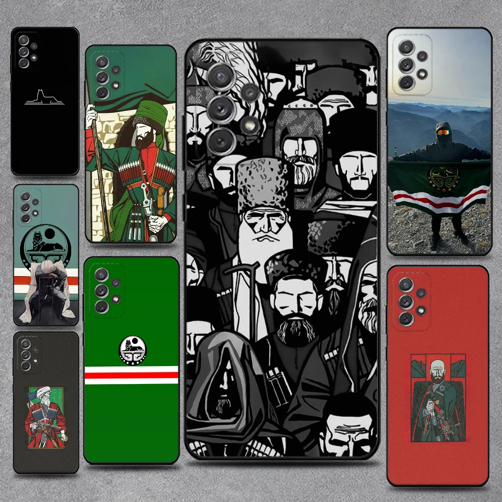 

Chechen Coat Of Arms Phone Case For Samsung S25,S24,S21,S22,S23,S30,Ultra,S20,Plus,Fe,Lite,Note,10,9,5G Black Cover