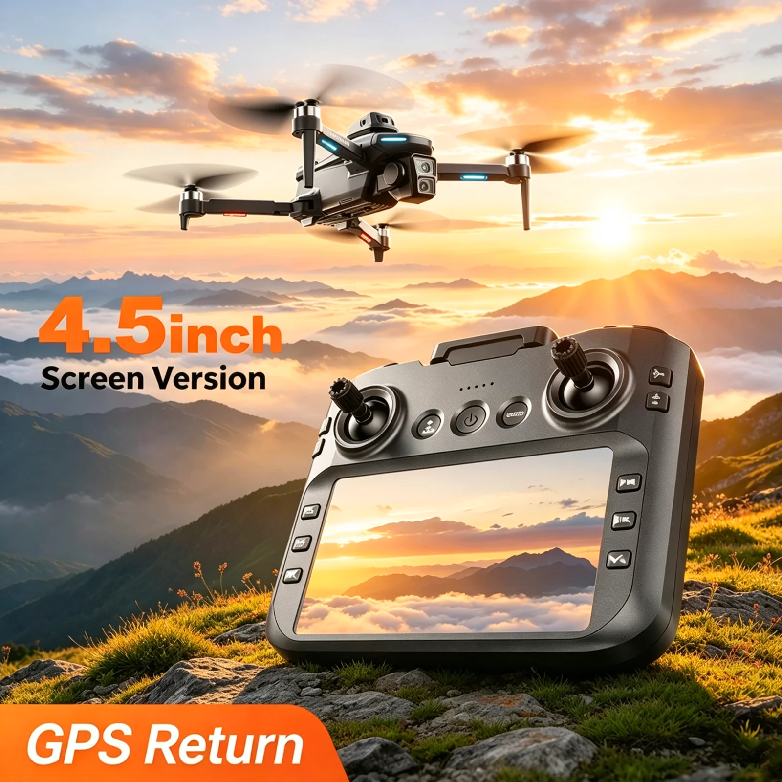 XT606 GPS Drone 4K Professional HD Cameras Security UAV 5G WIFI Transmission Obstacle Avoidance Brushless Foldable RC Quadcopter