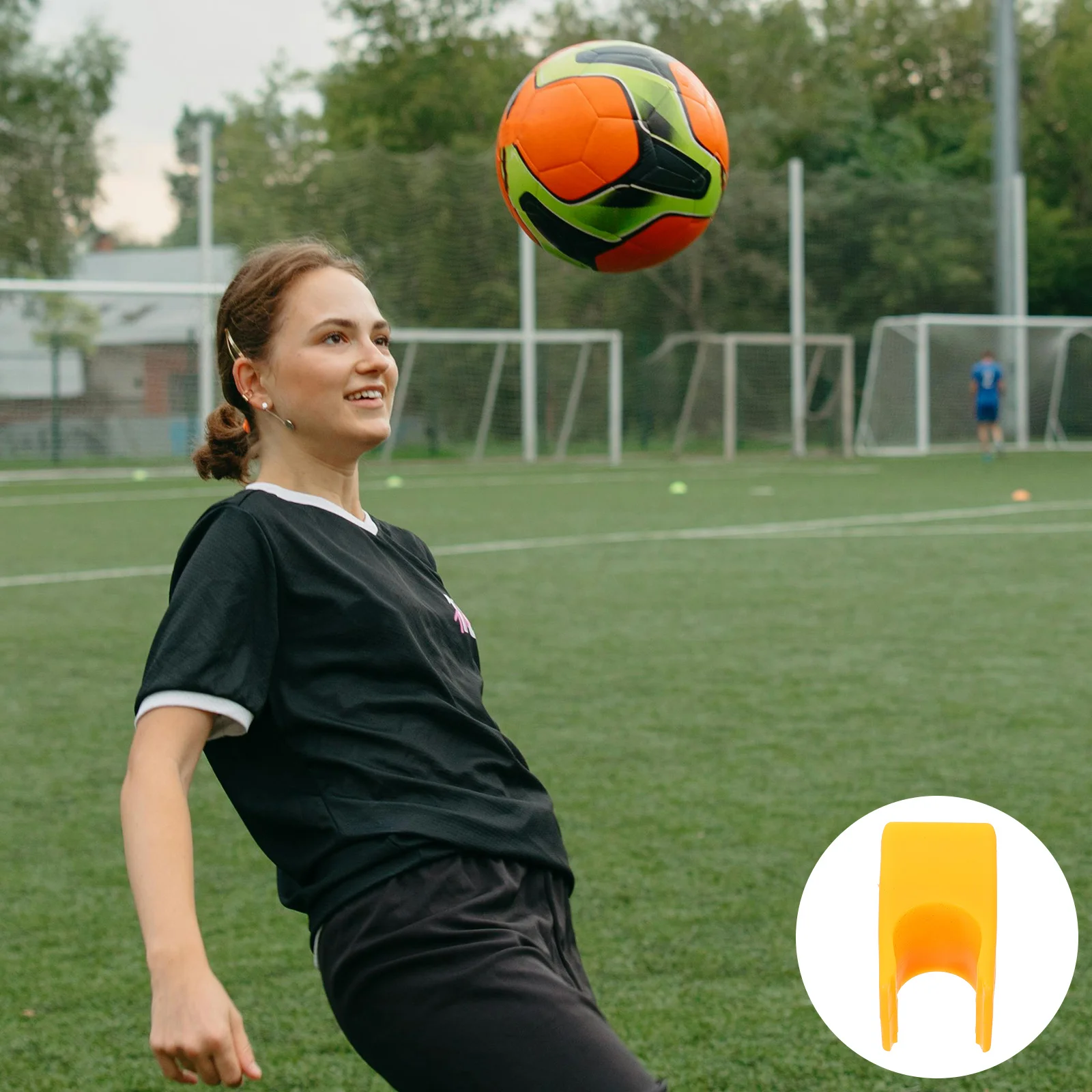 

8Pcs Football Training Sign Rod Buckle Durable Soccer Basketball Marker Adjustable Training Equipment Soccer Rod Buckle