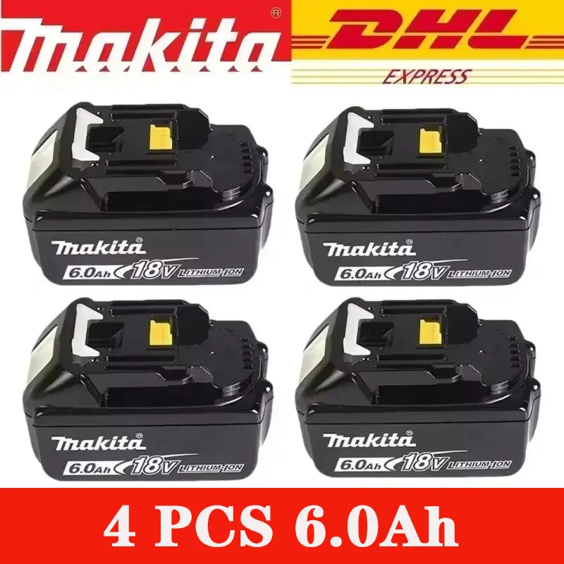 

100% batería recargable original Makita 6Ah 18V para herramientas eléctricas Makita 18V BL1830B BL1840 BL1840B BL1850 BL1850B