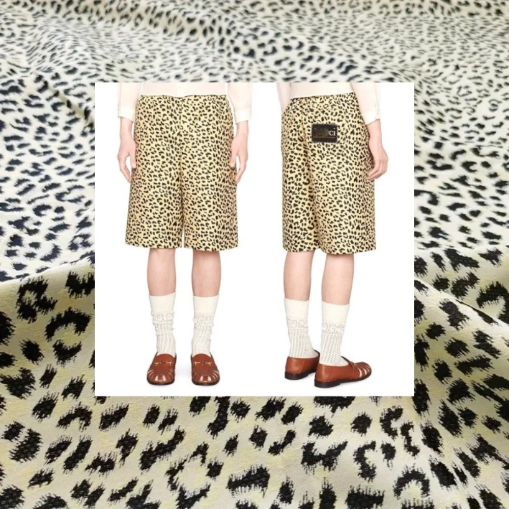 

Парчовая жаккардовая ткань Show Haute Couture с леопардовым принтом, окрашенная пряжа, плащ, одежда, сделай сам, пришить во дворе