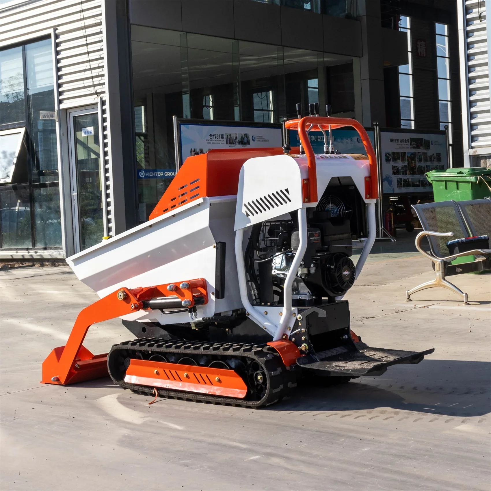 2020 Mini Dumper Met Crawler Loader Transporter Truck Mini Rupsvoertuig