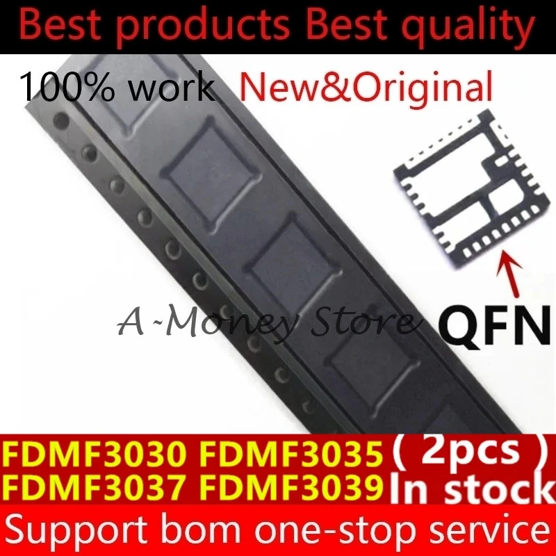 

(2pcs)FDMF3035 FDMF3037 FDMF3030 FDMF3039 FDMF 3030 FDMF 3035 FDMF 3037 FDMF 3039 QFN-31