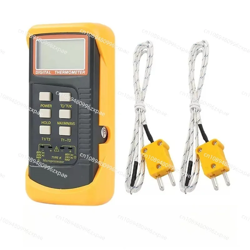 Thermocouple Sensor Thermometer Type K Dual Probe Thermometer Dual Channel