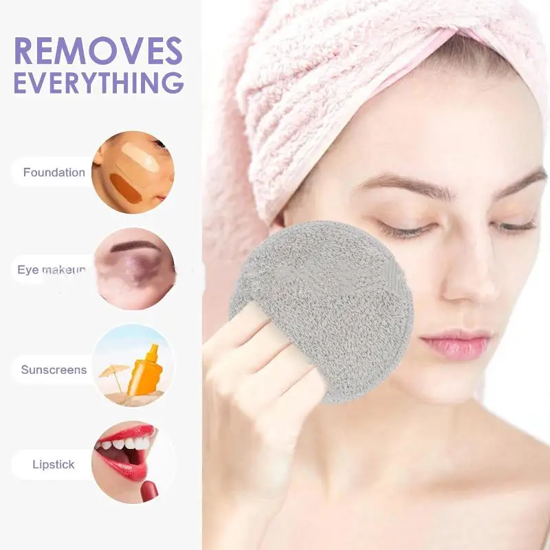 

Reusable Soft Microfiber Makeup Remover Cleansing Gloves Face Care Towel Beauty Facial Cleansing Cloth For Skin Care