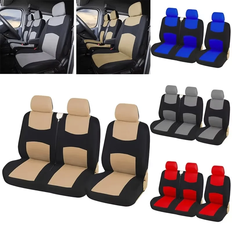 Universal 2+1Heavy Duty Fabric Van Seat Covers Fits Most Vans-Single&Double Car Seat covers,for Vauxhall vivaro for Ford Transit