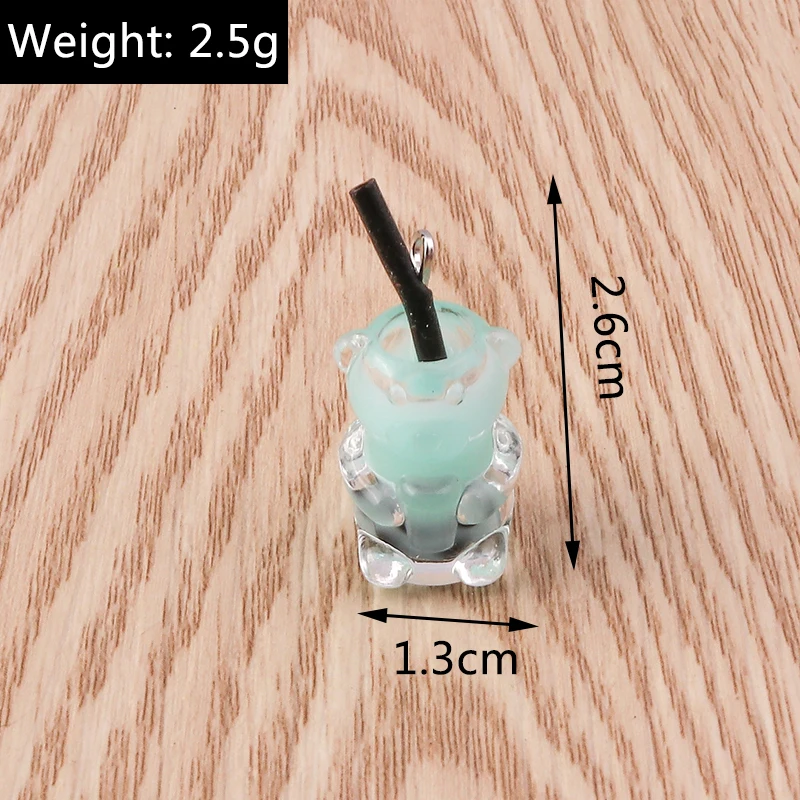 Tusember 10 Stück Glas-Wunschflaschen Bubble-Tea-Anhänger für Ohrringe Armbänder DIY Schlüsselanhänger Anhänger Schmuckherstellung Zubehör – Detail 22
