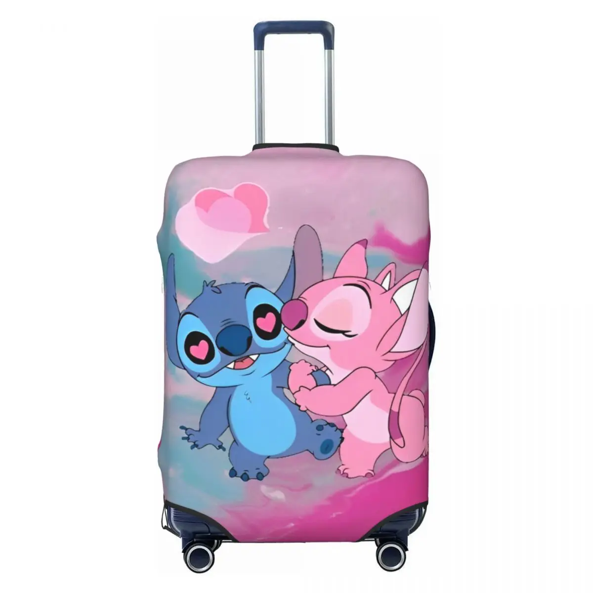 

Pink Stitch Angel Love Suitcase Cover Vacation Business Fun Luggage Case Protection