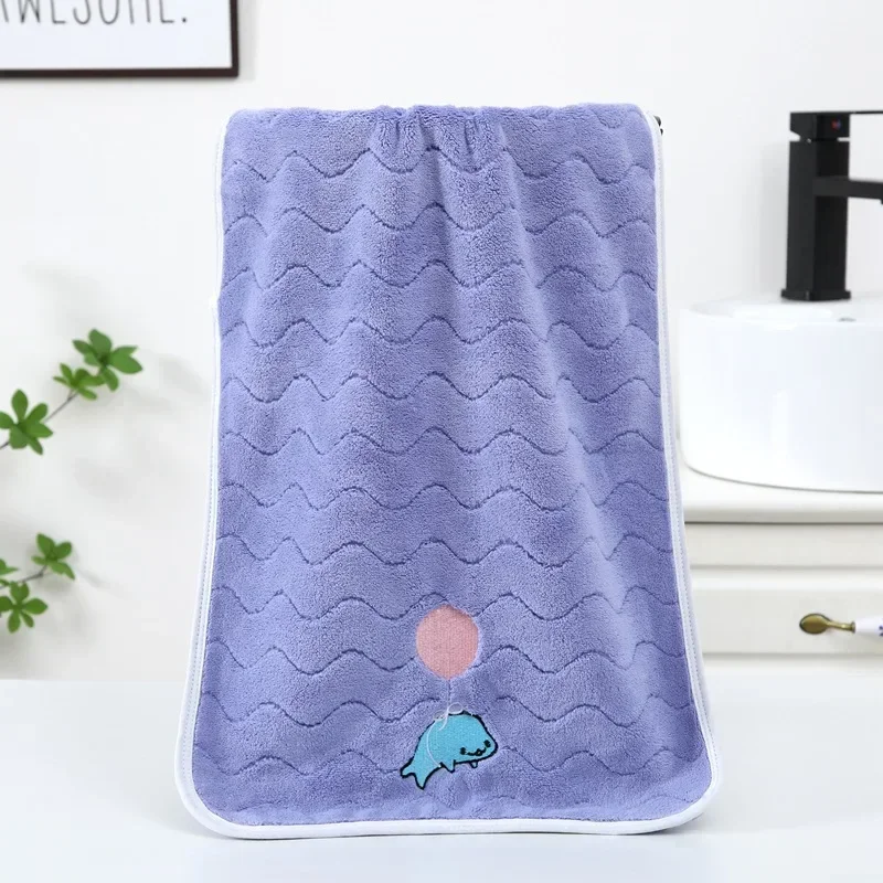 Baby Bath Towel Boys Girls Coral Velvet Cute Soft Absorbent Children Towels for Newborn Infant Kids Washcloth Face Towel 50x25cm