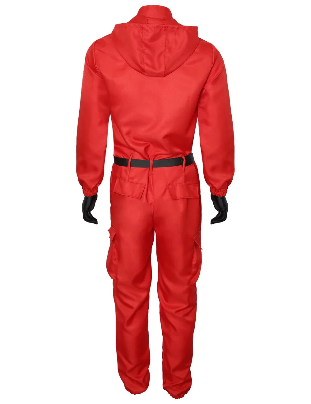 الكورية التلفزيون الأحمر كالاماري لعبة بذلة تأثيري الزي المراهقين رياضية مقنعين عموما حزام قفازات الأقواس مجموعة هالوين #5