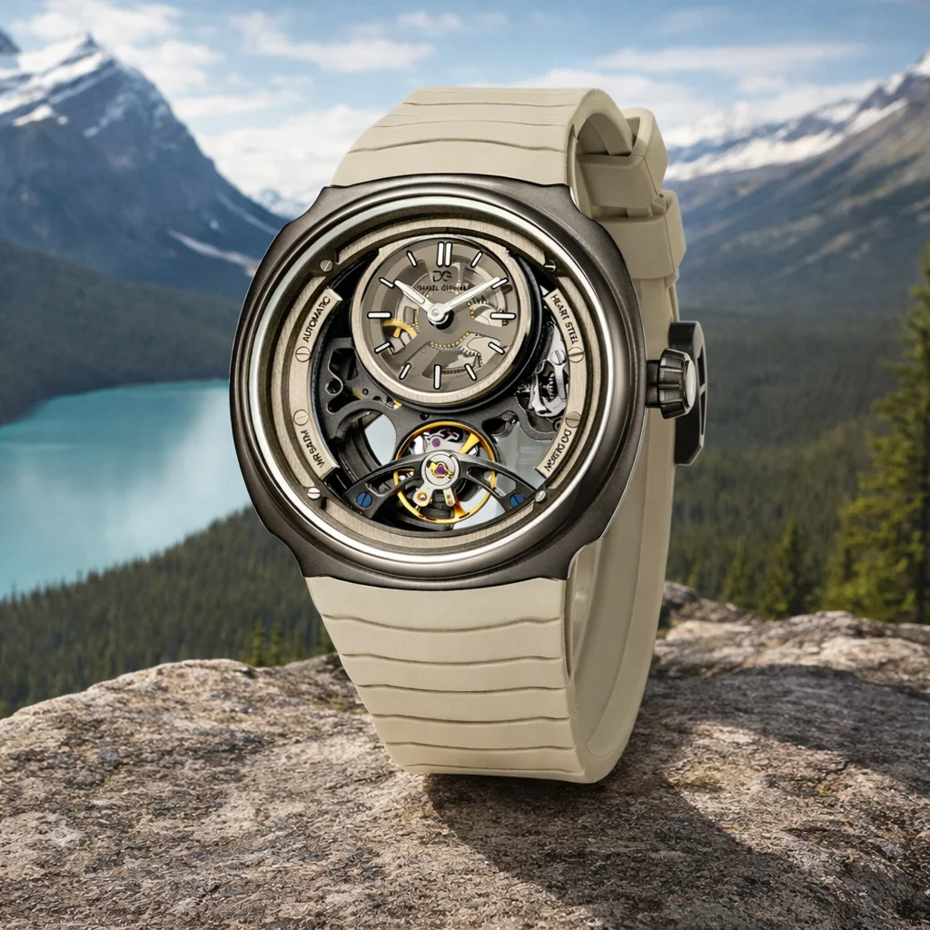 

Singularity Series Men's Skeletonized Automatic Mechanical Watch DG8127 Free Gift Included