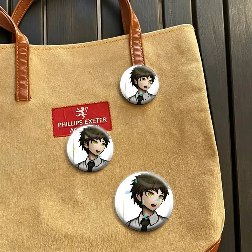 H-Hajime H-Hinata  32/44/58mm Handmade Pins Round Brooch Badge Backpacks Clothes Jewelry Gifts