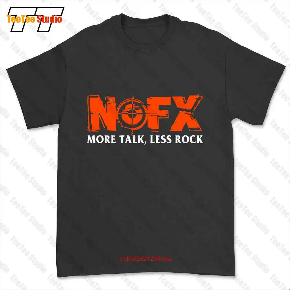 Nofx More Talk Less Rock Fat Mike Eric Melvin Punk Me First T-shirt Tee 6QW1