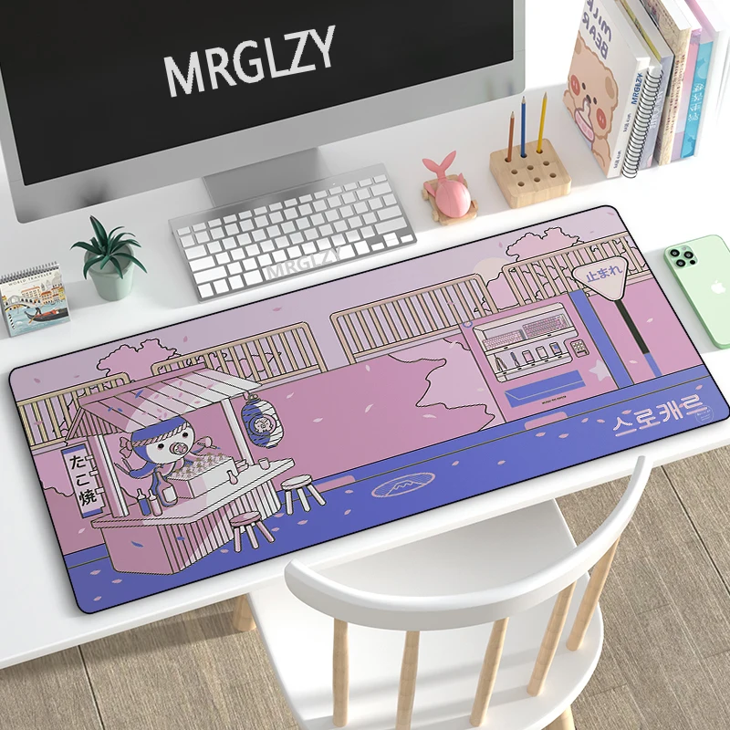 

Drop Shipping Rubber Keyboard Mousepas Cartoon Octopus Kawaii Gaming Mouse Pad Anime Large Desk Mat for Laptop Gamer Pad Carpet