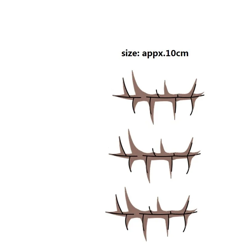 

Anime Temporory Tattoo Sticker Shinoyama Poruka Scar Cosplay Prop roleplay