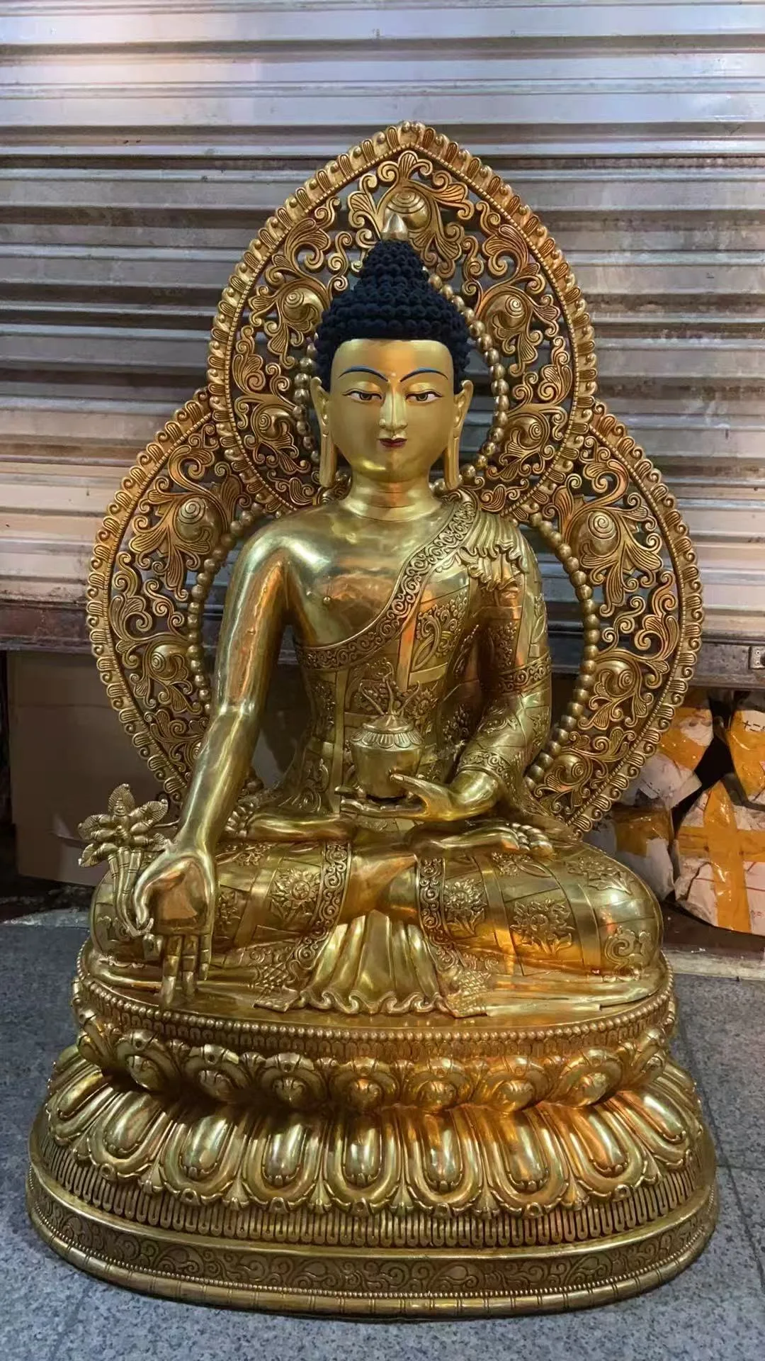 1 meter large huge Buddha statue for temple Buddhist hall Wholesale Buddha statue Shakyamuni Medicine Buddha Buddhist worship