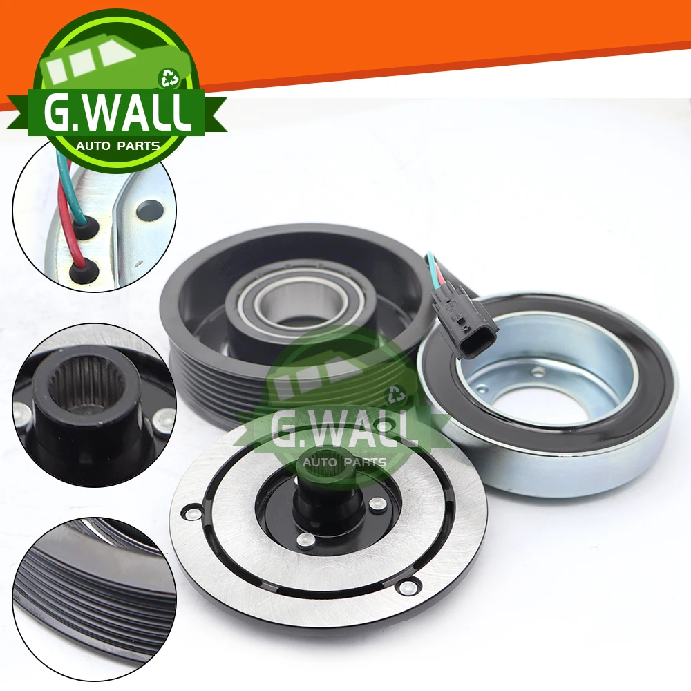 

DKS17D AC Compressor Clutch For Renault Koleos HY 2.0 dCi HY0K HY0B 926007877R 92600JY02A Z0010612A 813339 7 Grooves