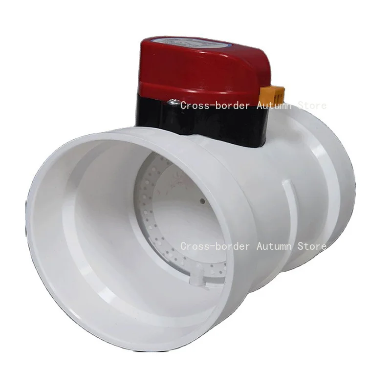 Motorized Damper ABS Electric Damper  Air Volume Control Valve 75mm 110mm 160mm 200mm Round Pipe Control Valve