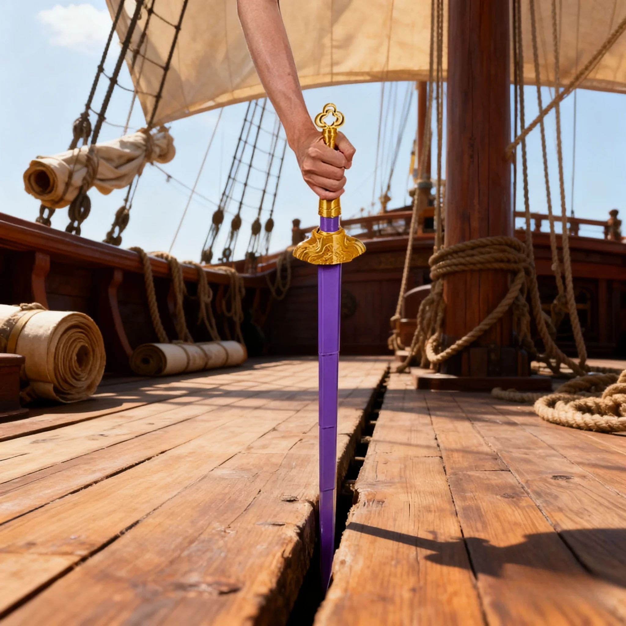 

Меч Руми КПП, охотник на демонов, аксессуары для костюмов, оружие, длинный нож, фиолетовый меч, аксессуары для карнавальных костюмов на Хэллоуин