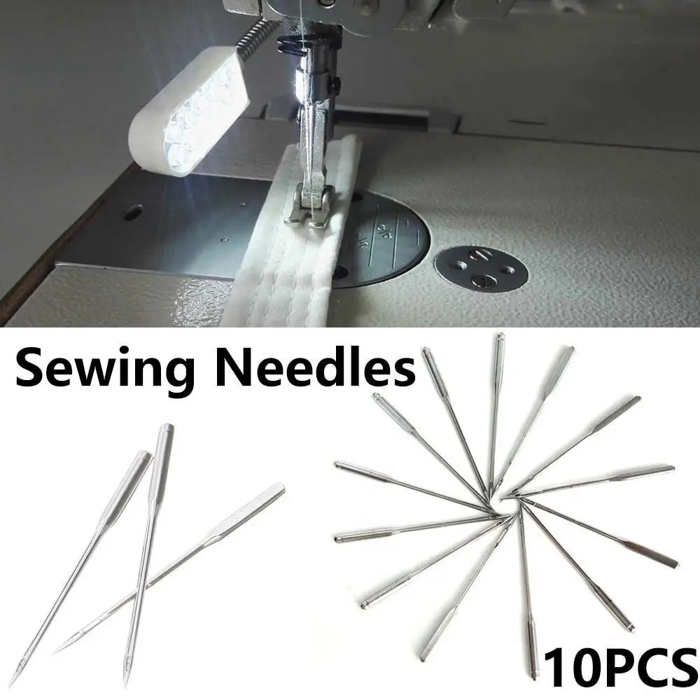 

Silver Color 10pcs Home DIY Craft Flat Tailor Supplies Sewing Machine Needles Embroidery Tool Sewing Needles Sewing Accessories