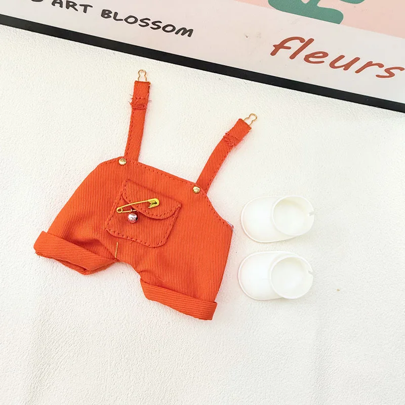 

For Labubu 15-17 cm v1v2 Outfit Accessories Mini Hat Overalls Set Decoration Small Clothes Children's Toys Birthday Gift