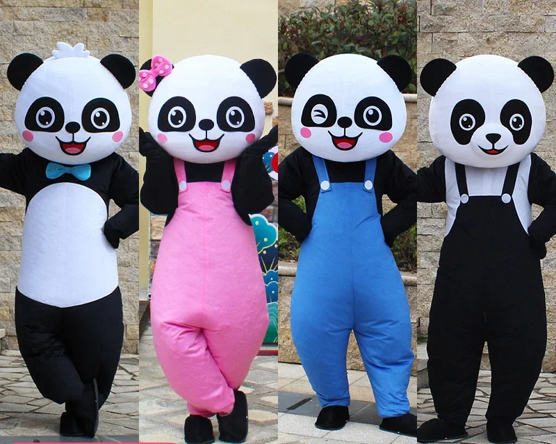 ChristmasInternet Celebrity Giant Panda Cartoon Mascot Costume Advertising Ceremony Fancy Dress Party Animal Carnival Perform Pr