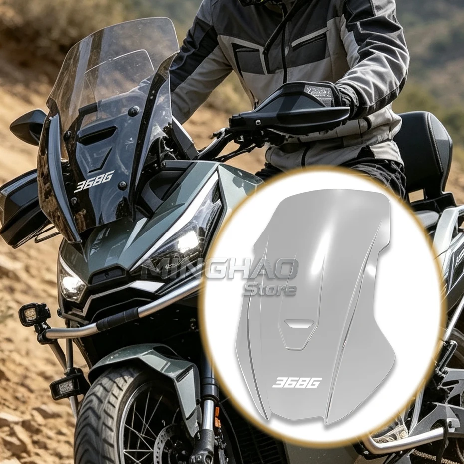 For ZONTES 368G 2024-2026 Motorcycle Windshield Heightened Modified Windshield 368 G Deflector Chest Windshield Accessories