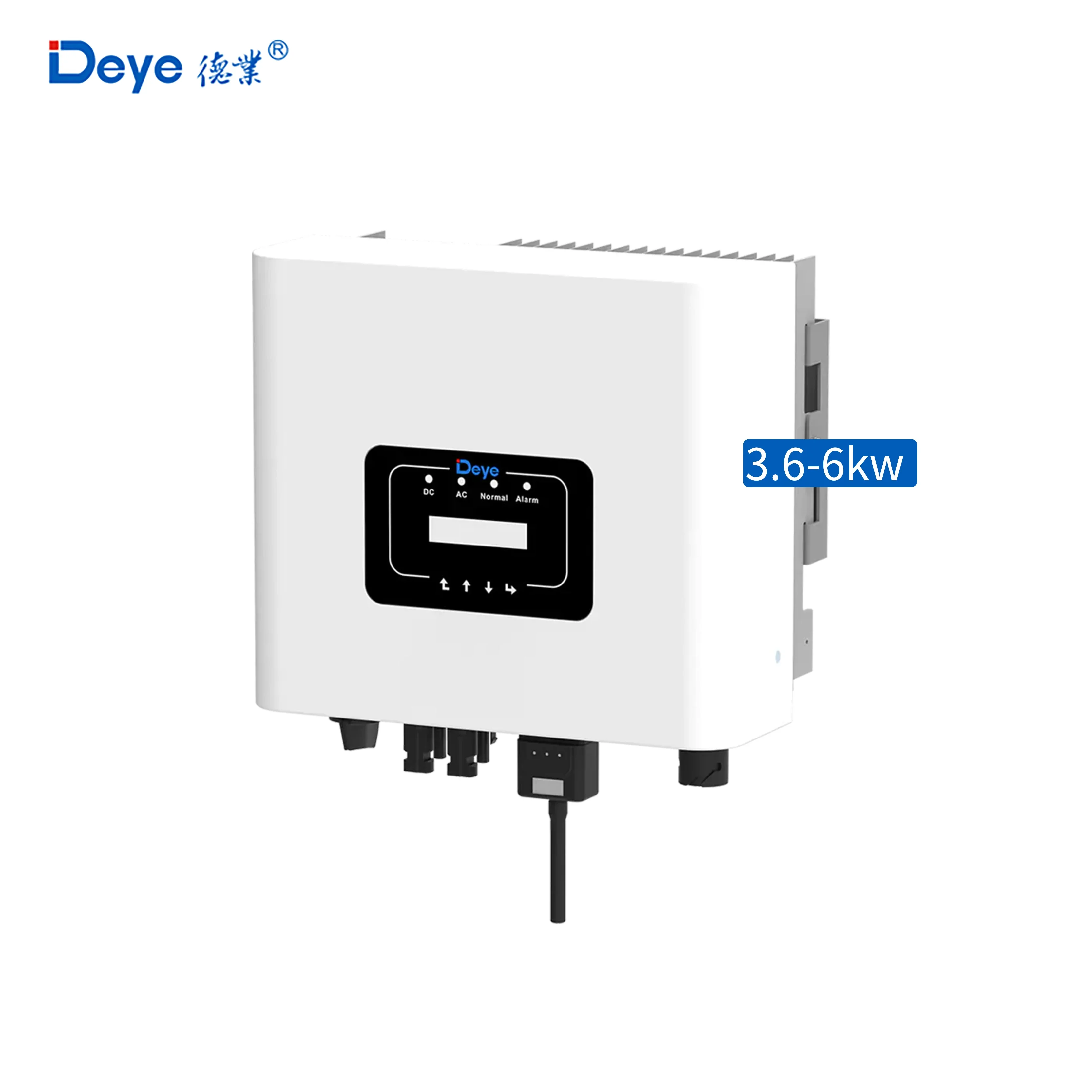 Vente chaude Deye Prix d'usine Inverteur solaire unique/triphase 3.6kw 4kw 5kw 6kw Système d'énergie solaire sur le réseau Inverteur d'énergie solaire